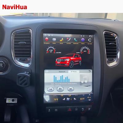 China Car GPS NaviHua Auto Audio GPS Car DVD Radio Stereo Monitor For 2009-2016 Dodge Durango Tesla Android PX6 64G Vertical Multimedia System for sale