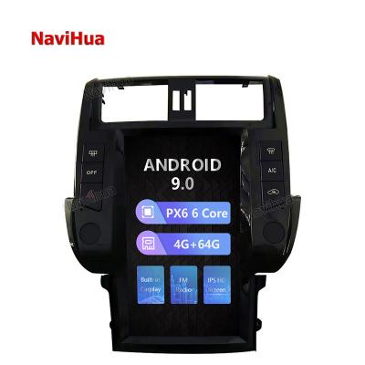 China Wholesale GPS NaviHua Tesla Styling Car DVD Player For Toyota For Prado GPS Multimedia Car Radio WIFI BT 2010-2013 VCR for sale