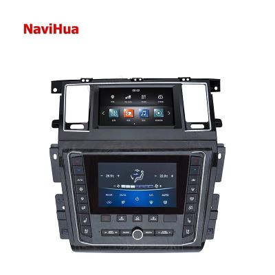 China GPS NaviHua Android 9 DSP 8 INCH Dual Screen For Nissan Y62 2012-2020 2 Din Multimedia DVD Player Monitor Stereo Radio AUDIO VIDEO for sale