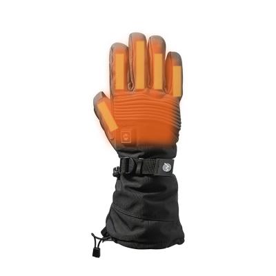 China 70% Polyester Fiber 30% Pack Unisex Battery Leather Soft Winter Rechargeable Heated Gloves for sale