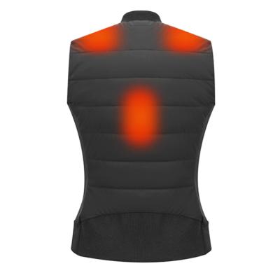 China Customized Electric Adjustable Heated Vest Winter USB Battery Heating Padded Vest Temperature Windproof for sale