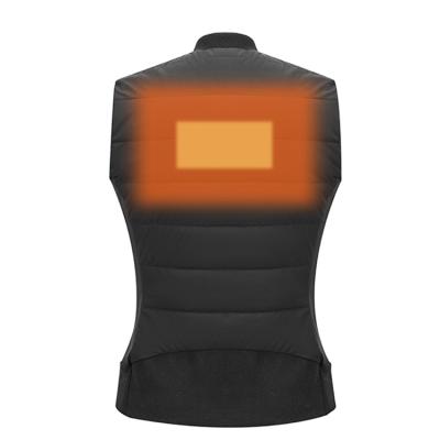 China Rechargeable Power Bank Windproof Usb Heated Vest Men's Winter Electric Vest Heated Jacket for sale