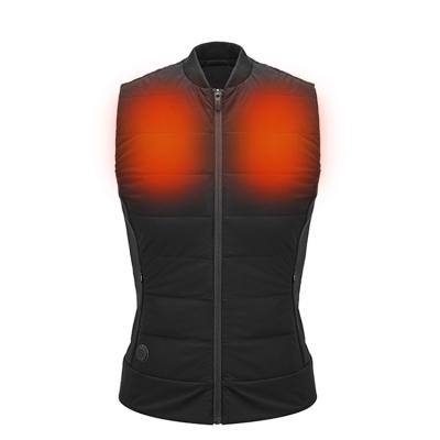 China Custom Windproof Logo Usb Heated Vest Jackets Heating Clothes Winter Cotton Vest Mens Cotton Vest for sale