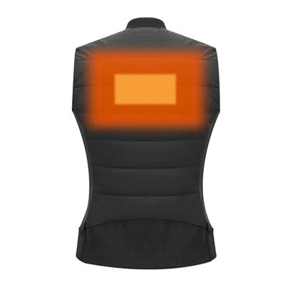 China Cotton Usb Heating Vest Men Electric Heated Jacket Windproof Vest Smart Heating Service Pads for sale