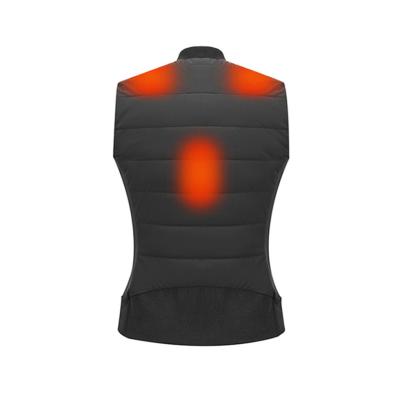 China Oversized Unisex Heated Waistcoat Usb Cotton Service Heating Heated Vest Windproof Vest Manufacturers for sale