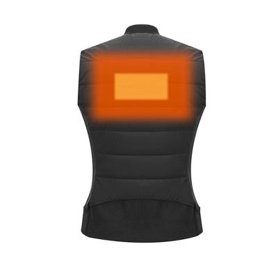 China Big Size Heating Vest Mens Autumn Winter Smart Heating Cotton Windproof Vest Usb for sale