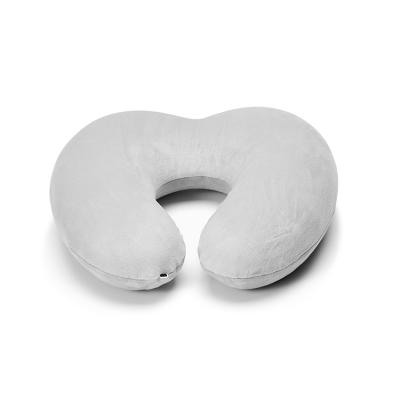 China U Shaped Pillow Anti Dust Mites Travel Pillow Heating Design Custom Hooded Ergonomic Neck Pillow for sale