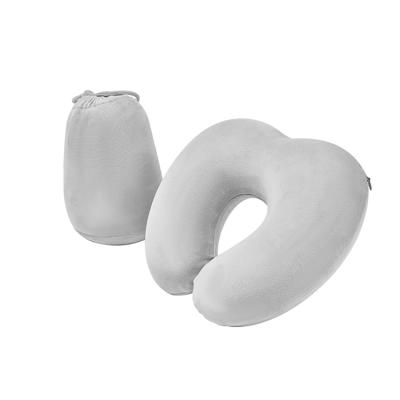 China Custom Pillow Chin Support Heating Travel Pillow Logo Memory Foam Travel Neck Anti Dust Mites Portable Travel Pillow for sale