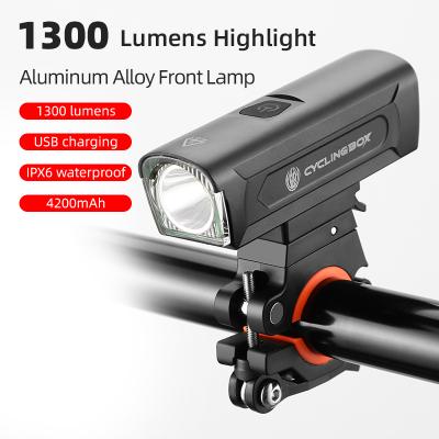 China IPX6 Lens Adjustment Aluminum Alloy Rotating Front Lamp BG-1808 Anti Glare USB Rechargeable Bicycle Optical Waterproof Mountain for sale