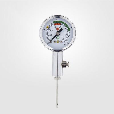 China Foot Basket Motion Ball Barometer Barometer Barometer Soccer Basketball Volleyball Referee Pressure Metal Gas Pressure Gauge for sale