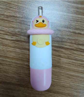 China IPX7 Waterproof Toothbrush Children With LED 3-12 Years Brush 7 Children Colorful Duck Shape Cartoon Toothbrush Battery Charge Kid for sale