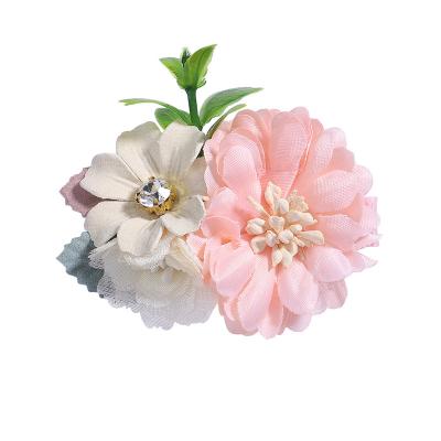 China Decoration new product flower hair accessories kids flower clip hair accessories hair accessories clip flower for sale