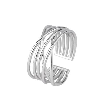 China Trendy 2022 925 Sterling Silver Rings Daily Wear Women Rings for sale