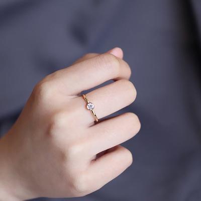 China 14k Gold Filled Knuckle Rings Minimalism Boho Femme Jewelry TRENDY Not Fade Wedding Engagement Diamond Ring for sale