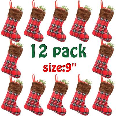 China Cheap Christmast Tree Ornament Christmas Decoration Christmas Stocking Hanging Gift Sock For Christmas Party for sale