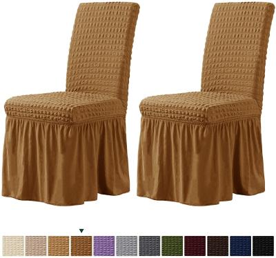 China Jacquard Stretch Spandex Chair Cover For Home Wedding Party Dining Banquet Event for sale