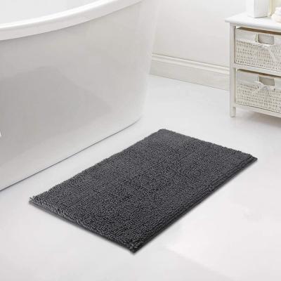 China Sustainable Luxury Chenille Bath Cover For Bathroom Covers Bath Mat Non Slip Microfiber Shower Extra Absorbent Cover for sale