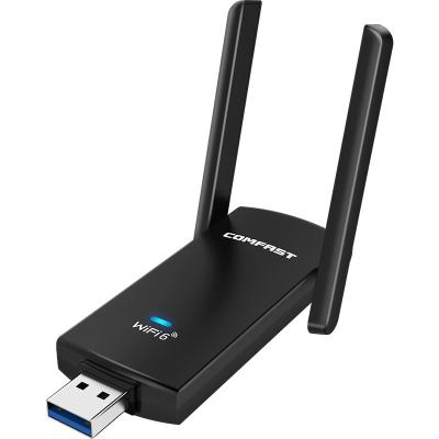 China Desktop& Laptop factory price CF-953AX WiFi 6 USB dongle AX1800 Wifi 6 USB high speed wireless adapter for sale