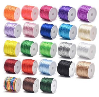 China Sustainable 50m/Roll 1.5mm Nylon Cord Thread Chinese Knot Macrame Rope Line Bracelet Diy Tassels Beading Thread Jewelry Making for sale