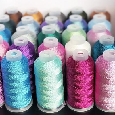 China Low Shrinkage 6 Strands Metallic Weaving Thread Shiny Effect Jewellery Threads DIY Crafts Bracelet String Stitch Weave Yarn for sale