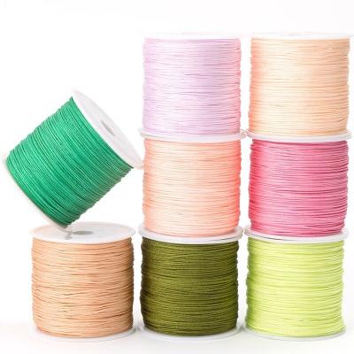 China Low Shrinkage Factory wholesale Multi-color Strong Nylon Knitting Beading Cord Wire String Thread For Bracelet Jewelry for sale