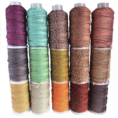 China Low Shrinkage Wholesale 1mm Fashion Handmade Thread Cord Bracelet Braid String Necklace DIY Accessories Cotton Rope For Jewelry Making for sale