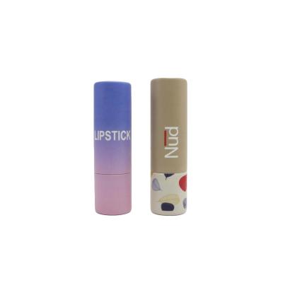 China Hot Sale Recycled Packaging Materials Custom Boxing Gift Lipbalm Round Paper Tube-CC04 for sale