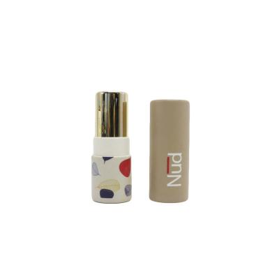 China Recycled Materials Mini Paper Cardboard Biodegradable Tube for Lipstick and Lipbalm Eco-Friendly Paper Tube-CC12 for sale