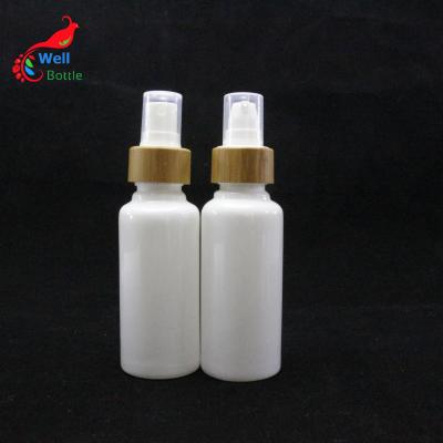 China 100% biodegradable material biodegradable plastic bottle 50ml pla cosmetic bottles with bamboo spray lotion shampoo cap PLA-99AN for sale