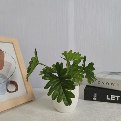 China Eco-friendly Mini Artificial Potted Plants Small Artificial Succulents Plants For Desktop Decoration for sale