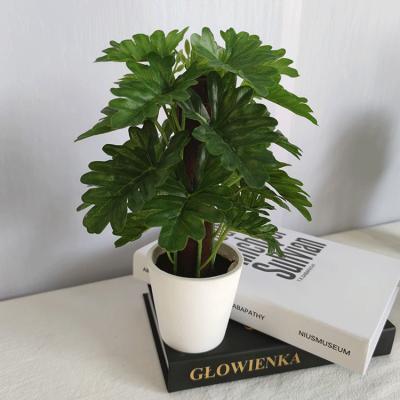 China Wholesale Simulation Green Plant Eco-friendly Floating Indoor Decoration Bonsai Small Pot Artificial Plants for sale