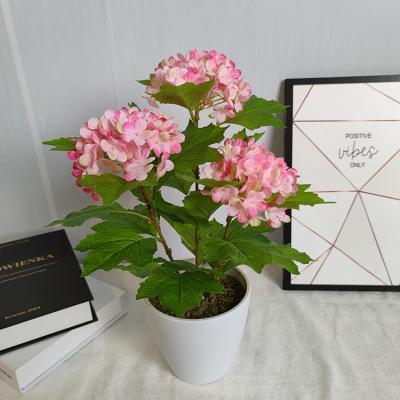 China Eco-friendly Simulation Plastic Flowers Plant Artificial Mini Flower Potted Plant For Indoor Outdoor Decoration for sale