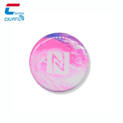 China Waterproof/Waterproof Social Media Sharing Mobile Phone Nfc Tag Nfc Phone Sticker Waterproof Epoxy Nfc Tags for sale