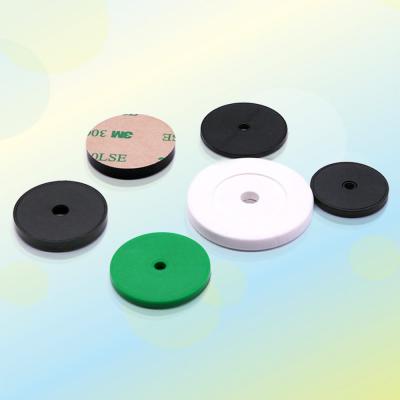 China For ABS RFID industrial metal anti management use NFC material coin tags with screw hole for metal surface for sale