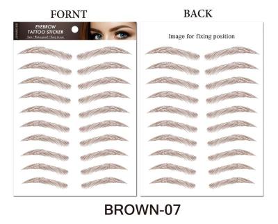 China Temporary Temporary 4d Stickers Tattoo Long Lasting Bionic Eyebrows Stickers For Women Girls for sale