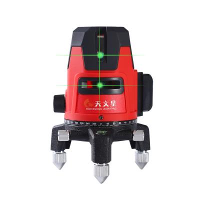 China Indoor-decoration competitive price self leveling green beam 2/3/5 line laser level with remote control for sale