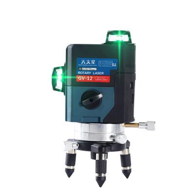 China Favorable Lines 3D Wall Flooring Meter Price 12 Green Line Cross Line 360 ​​Degree Rotary Self Leveling Laser Level for sale