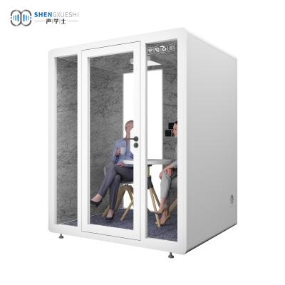 China Adjustable Luxury Acoustic Booth Office Soundproof Desk (Height) Meeting Pods Meeting Pods Work Pod Desk for sale