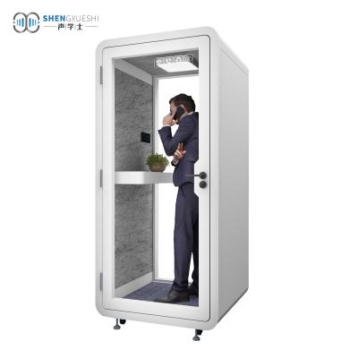 China Soundproof (height) adjustable mode for desktop pods meeting telephone booth for sale