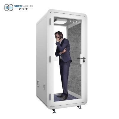 China New Style Adjustable (Height) Desktop Pod Soundproof Phone Booth for sale