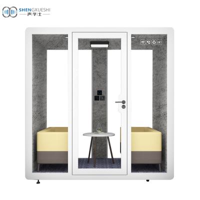 China Modern Movable Indoor Commercial Office Outdoor Booth Prefab Conference Room Conference Soundproof Booth for sale