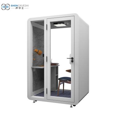 China Adjustable (height) prefab office pod office cell phone sound proof mobile individual home studio modular soundproof booth indoor price for sale