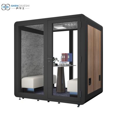 China Modern Custom Accept Isolation Booth Private Meeting Room Acoustics Soundproof Pod Office With Carpet for sale