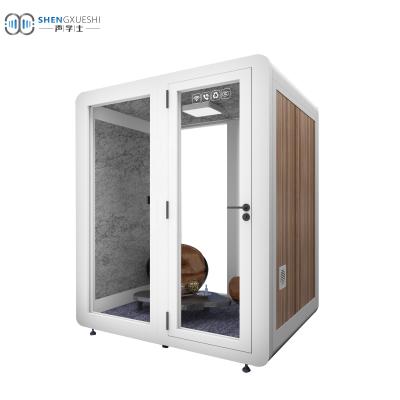 China Adjustable Professional Indoor Drum Booths Call Room Reception OEM (Size) Studio Soundproof Booth For Office for sale