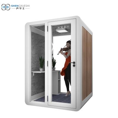 China Unique Prefab Design Room Studio Mobile Silence Desktop Pod Recording Soundproof Phone (Height) Adjustable For Study Music Practice for sale