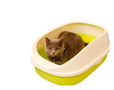 China All Pets Factory Direct Sale Good Quality Semi Closed Pet Litter Basin Popular Fahion Style Semi Closed Pet Litter Basin Cat Bed for sale