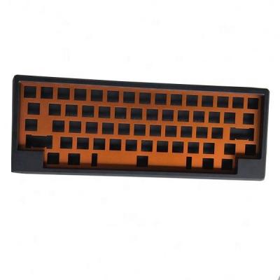 China Dadesin Aluminum High Quality Customized CNC Machining Sandblasting Aluminum Anodized CNC Milled Mechanical Keyboard Case for sale