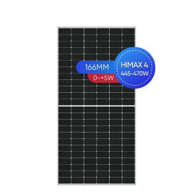 China Commercial Higher Energy Yield Monocrystalline Roof 445W 450W 460W 470W Half Cut Solar Power Panels Factory for sale