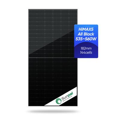 China Solar Home System Hot Selling Monocrystalline Full Black 530W 540W 550W 560W Home Use Solar Panels Europe Stock for sale