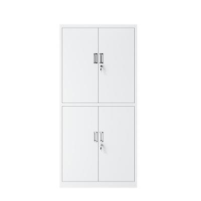 China (Size) 4 Doors Wardrobe Storage Cabinet Metal Adjustable Steel Closet Used for Office School and Hotel for sale